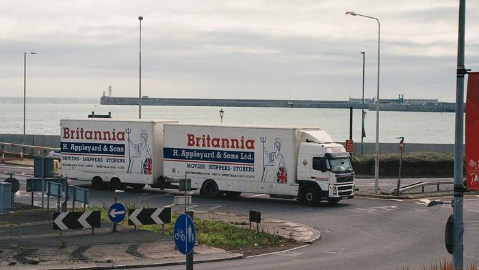 Removal van heading to France via Dover