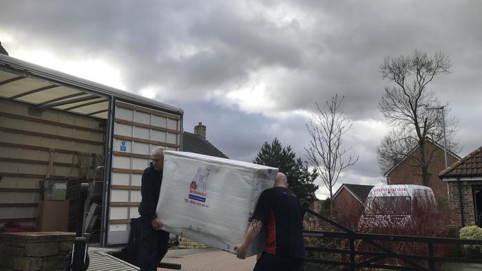 Loading a removal van