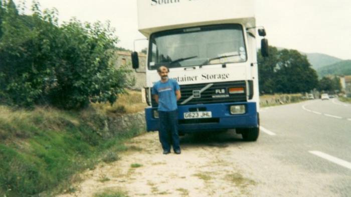 New 12m Volvo  removal van in France 1990s